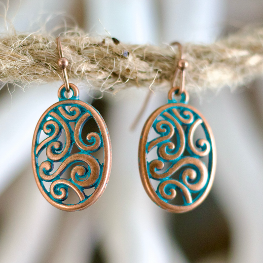 Swirling Vine Earrings – Elegant Whimsy