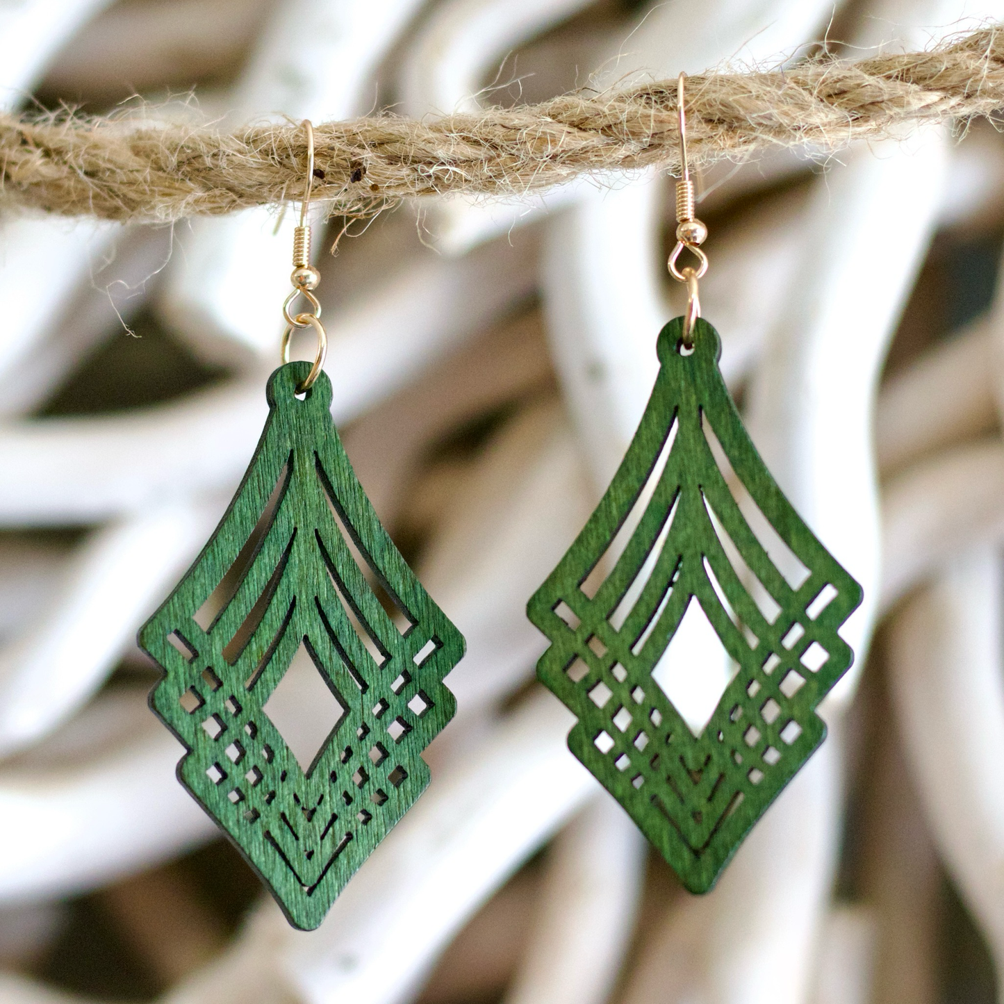 Geometric Layered Earrings – Bold & Artistic Design