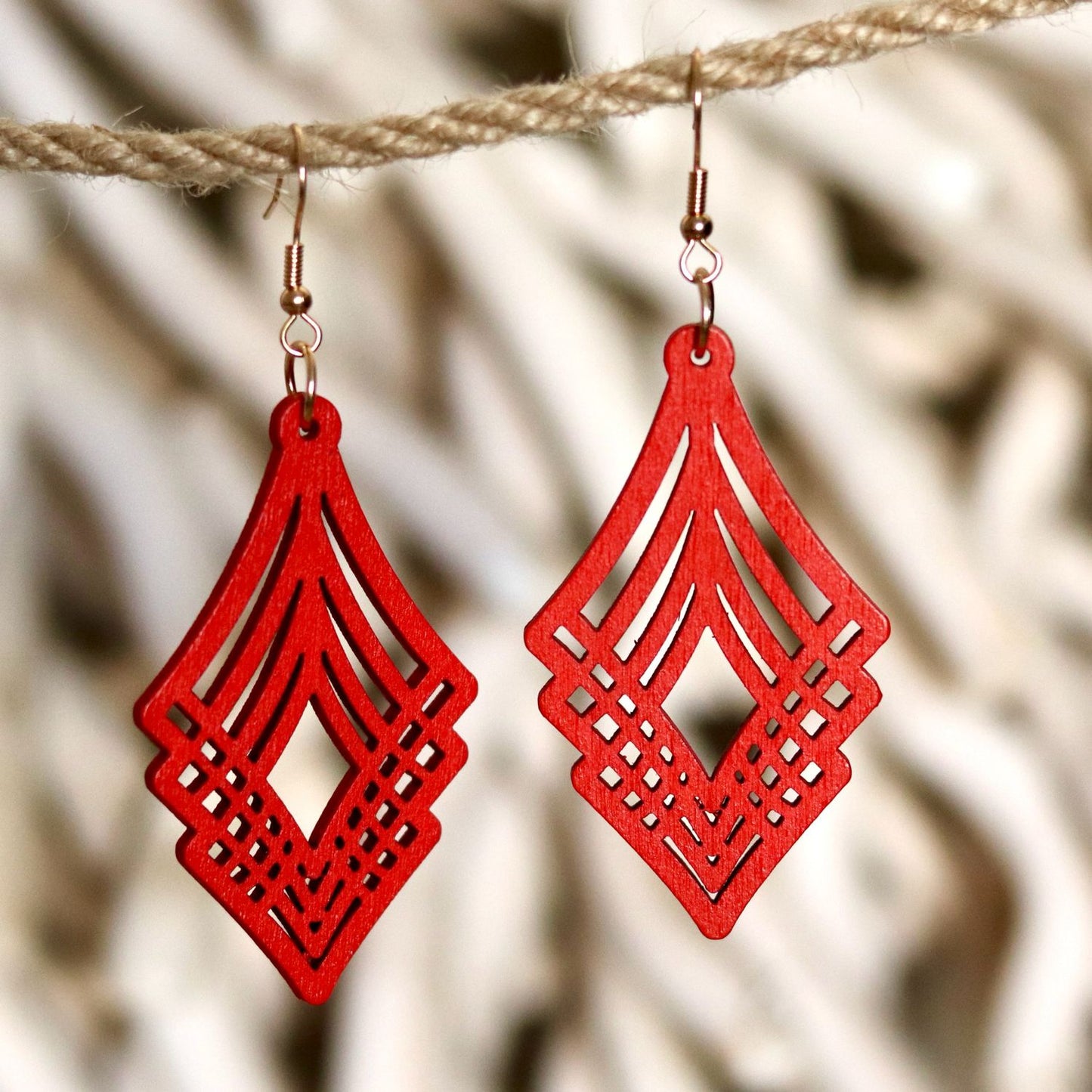 Geometric Layered Earrings – Bold & Artistic Design