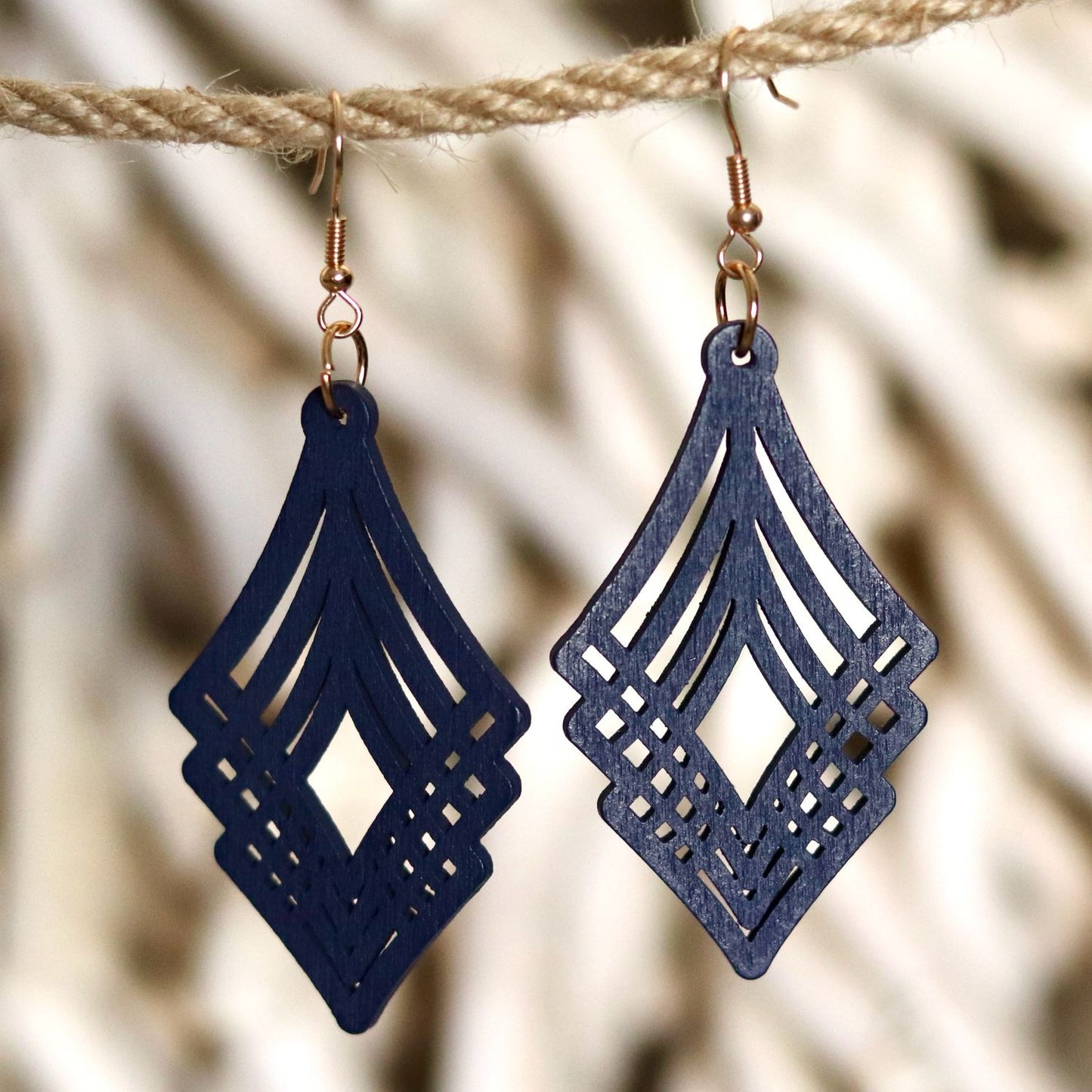 Geometric Layered Earrings – Bold & Artistic Design