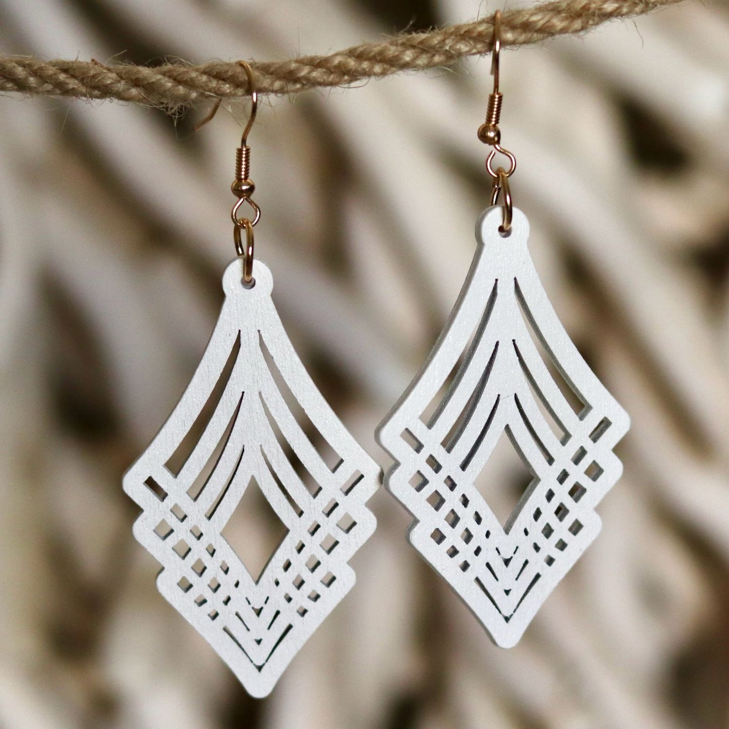 Geometric Layered Earrings – Bold & Artistic Design