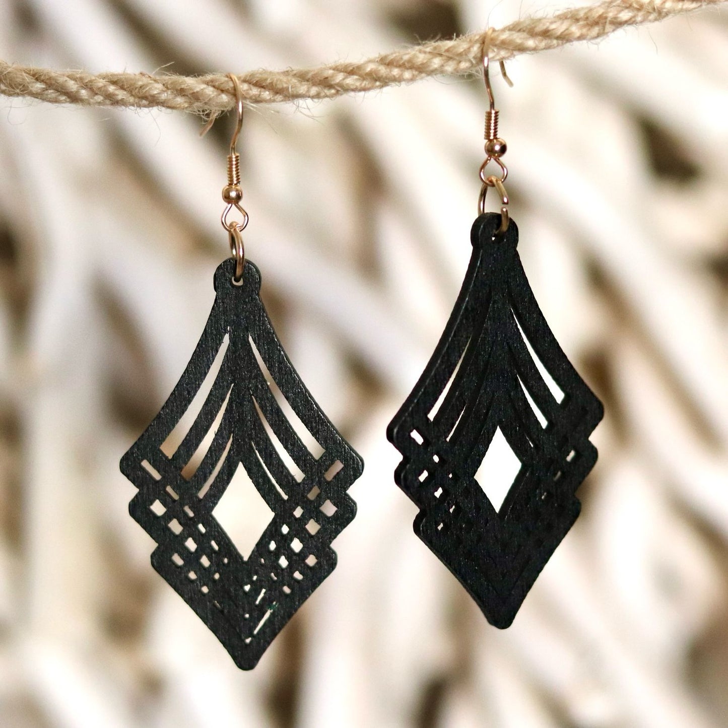 Geometric Layered Earrings – Bold & Artistic Design