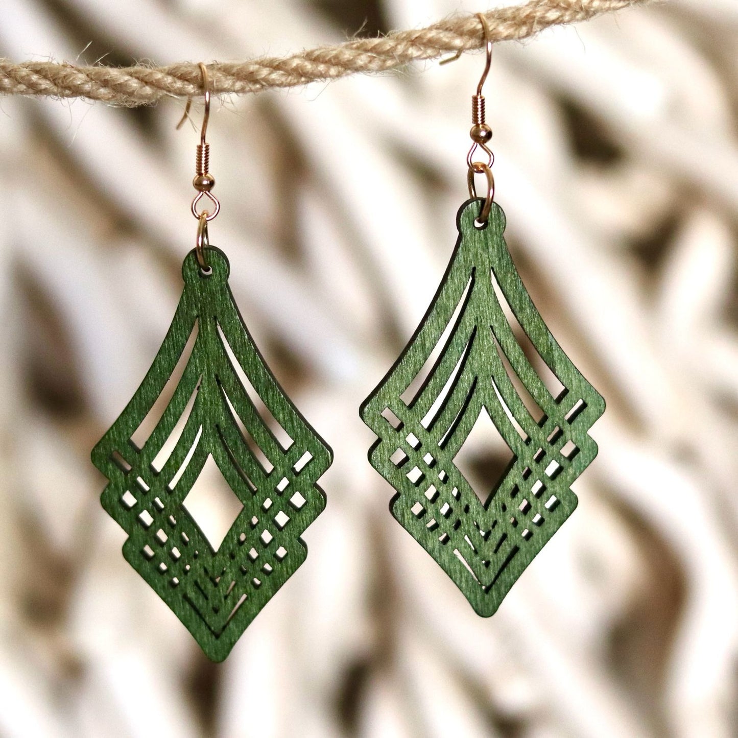 Geometric Layered Earrings – Bold & Artistic Design