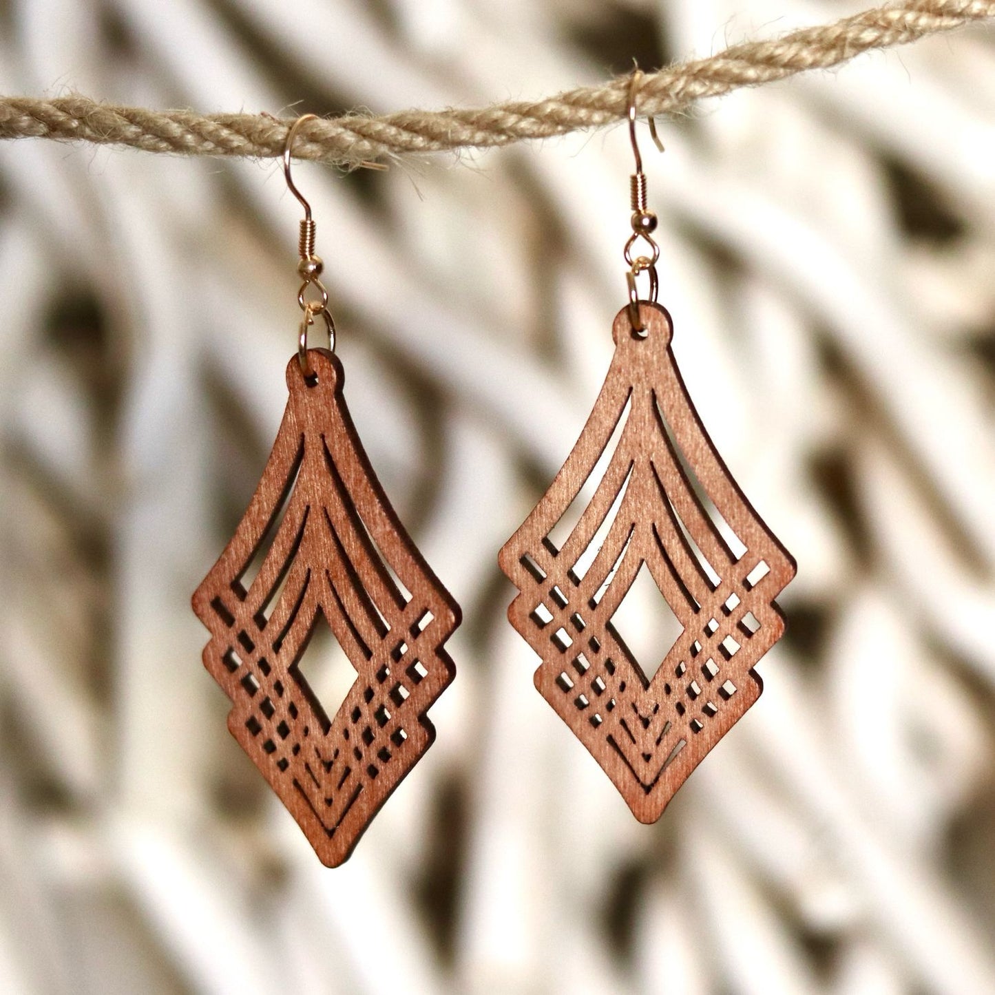 Geometric Layered Earrings – Bold & Artistic Design