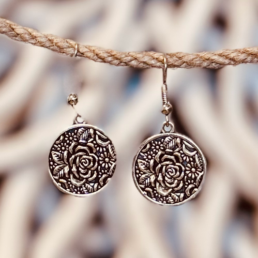 Floral Medallion Earrings – Timeless Beauty