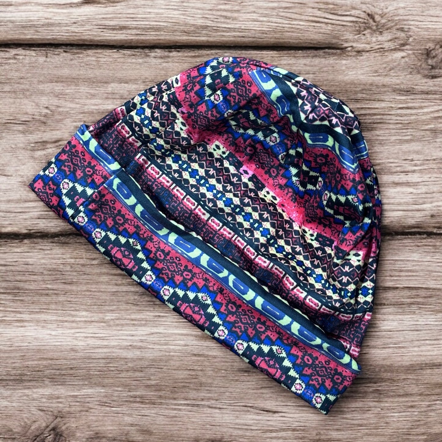 Boho Tribal Beanie – Bold & Cosy