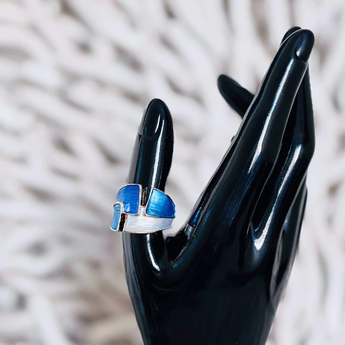 Bold Colour Block Geometric Ring