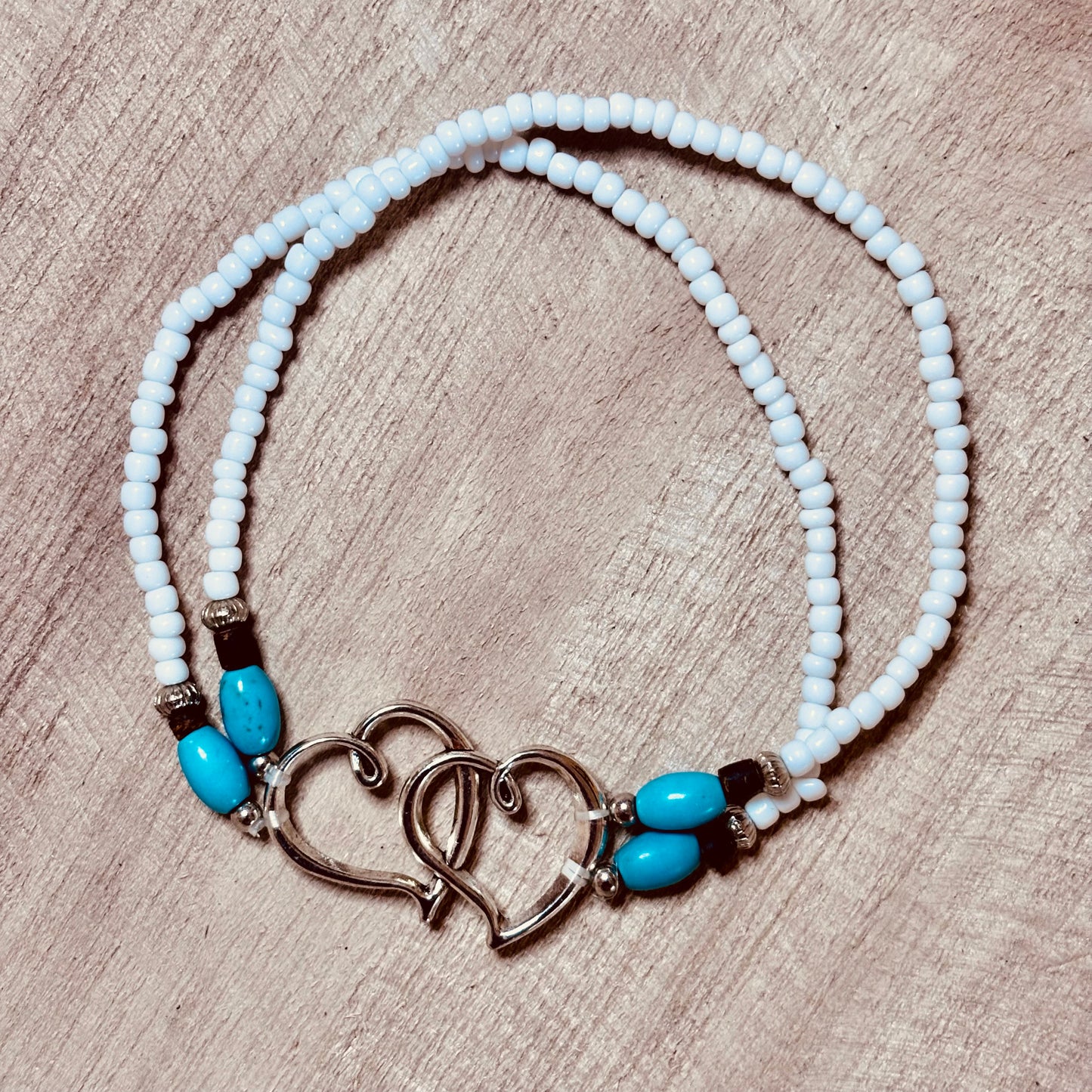Turquoise Heart Anklet – Sweet & Symbolic