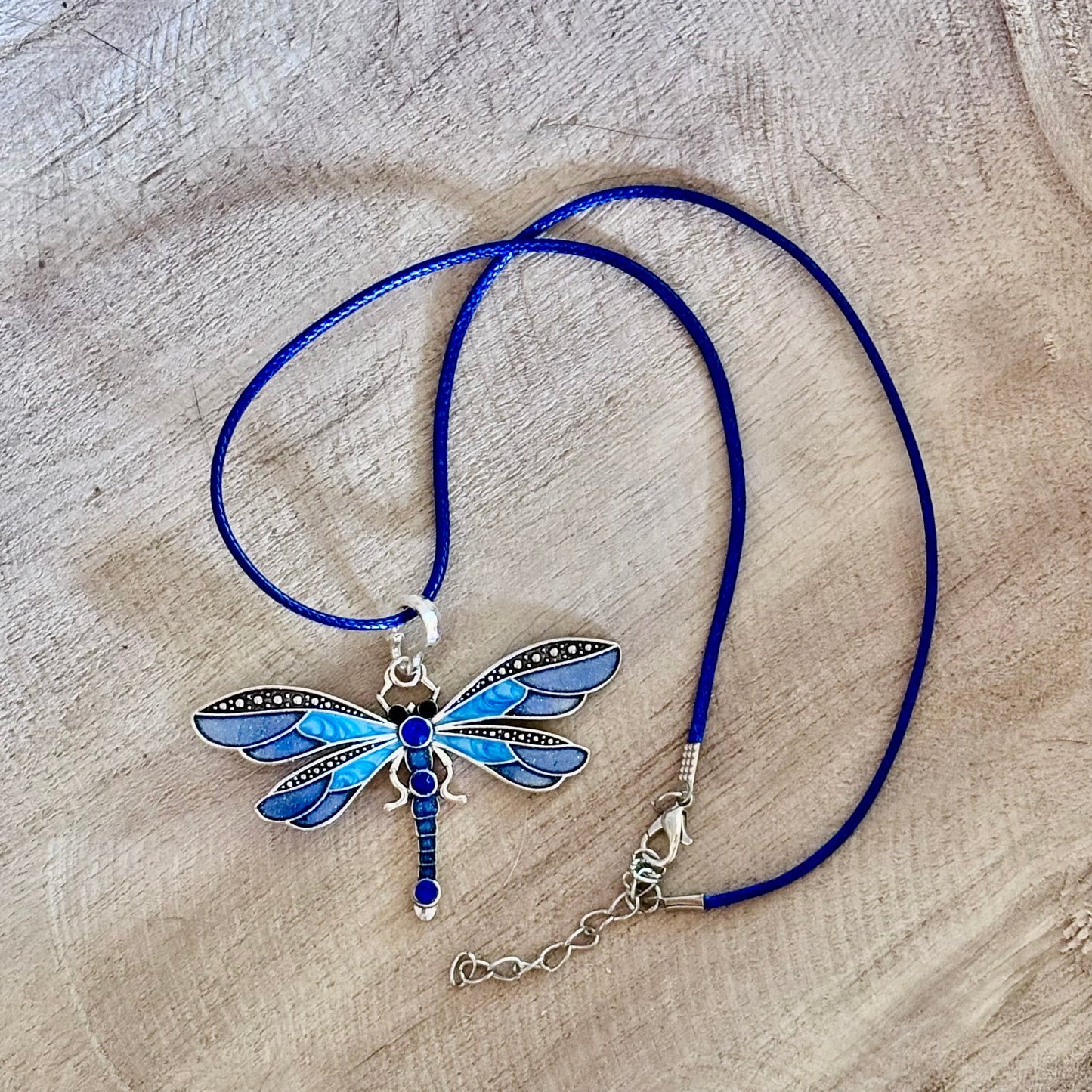 Blue Skies Dragonfly Pendant – Cool Tones - Flighty Vibes