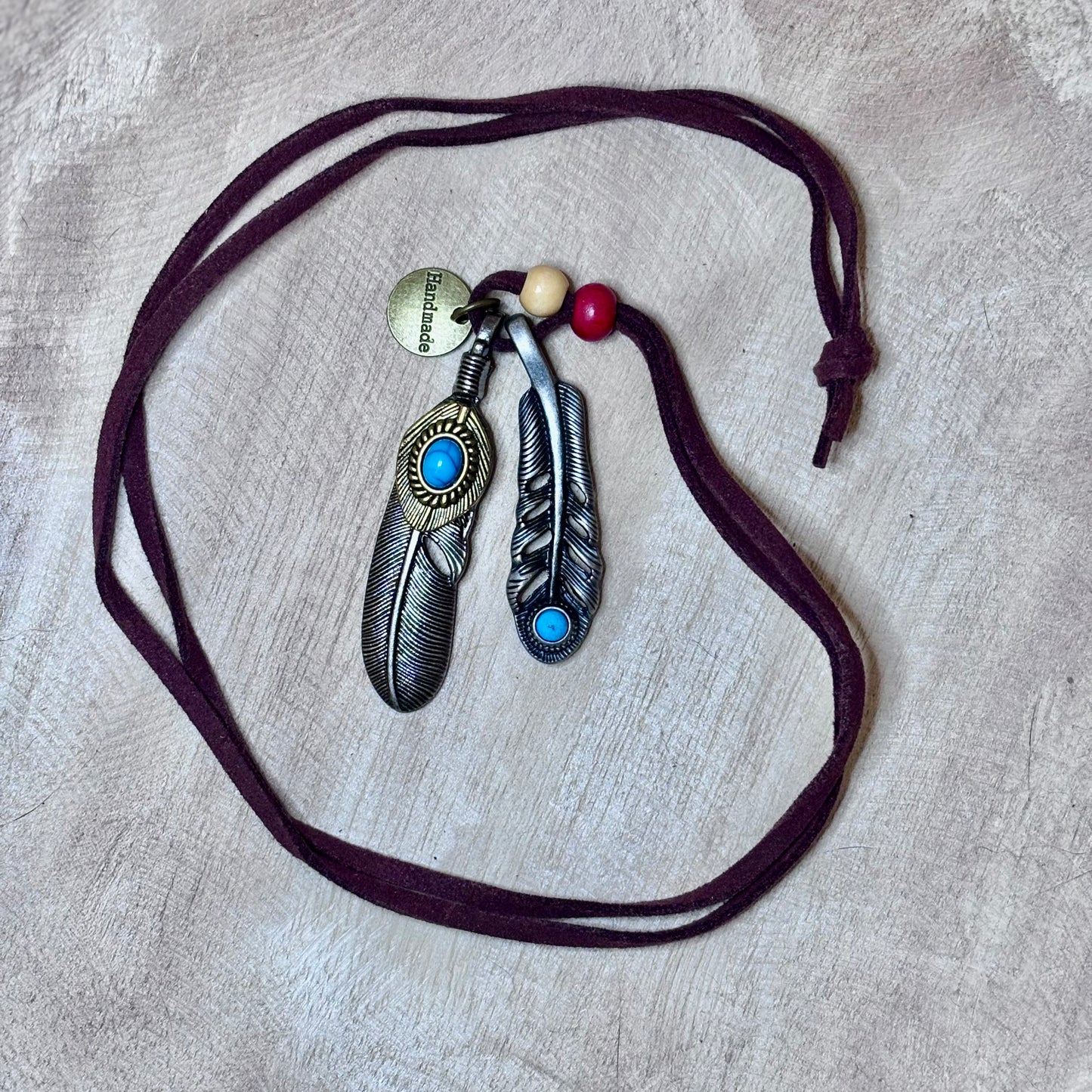 Spirit Feathers Necklace – Rustic Soul with a Handmade Touch