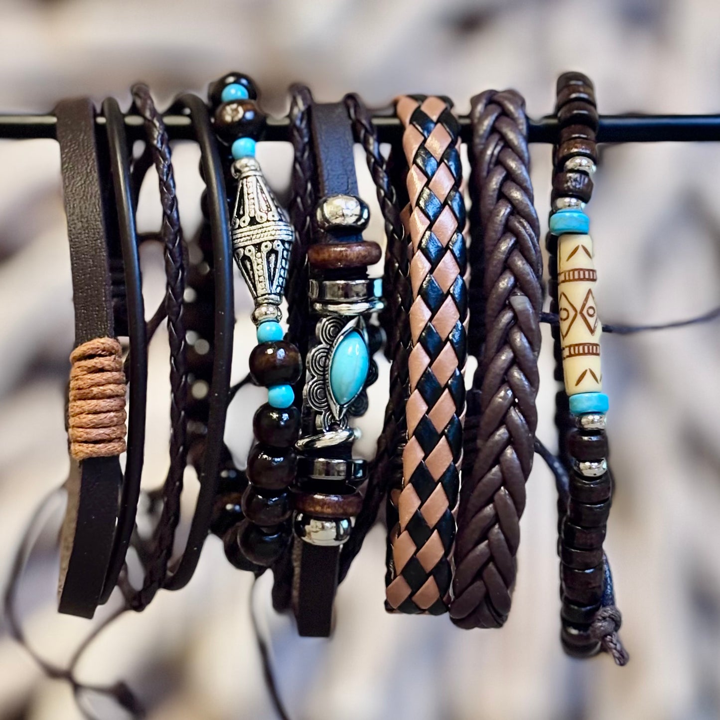 Tribal Nomad Set – Wild Spirit, Woven Leather & Warrior Vibes