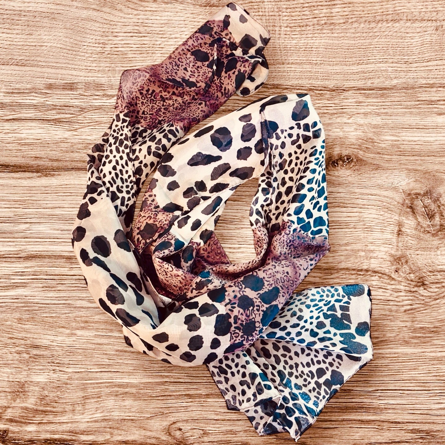 Leopard Luxe Silk Scarf – Bold & Fierce