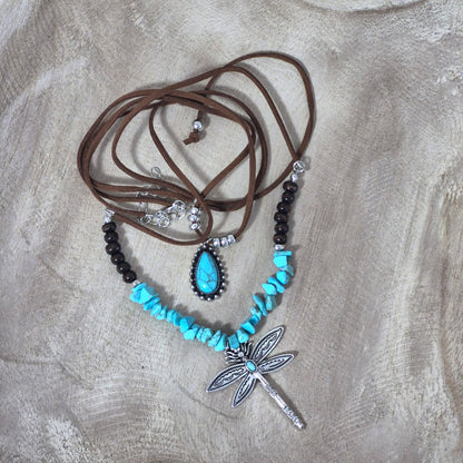 Turquoise Duo Necklace Set – Rustic & Bold