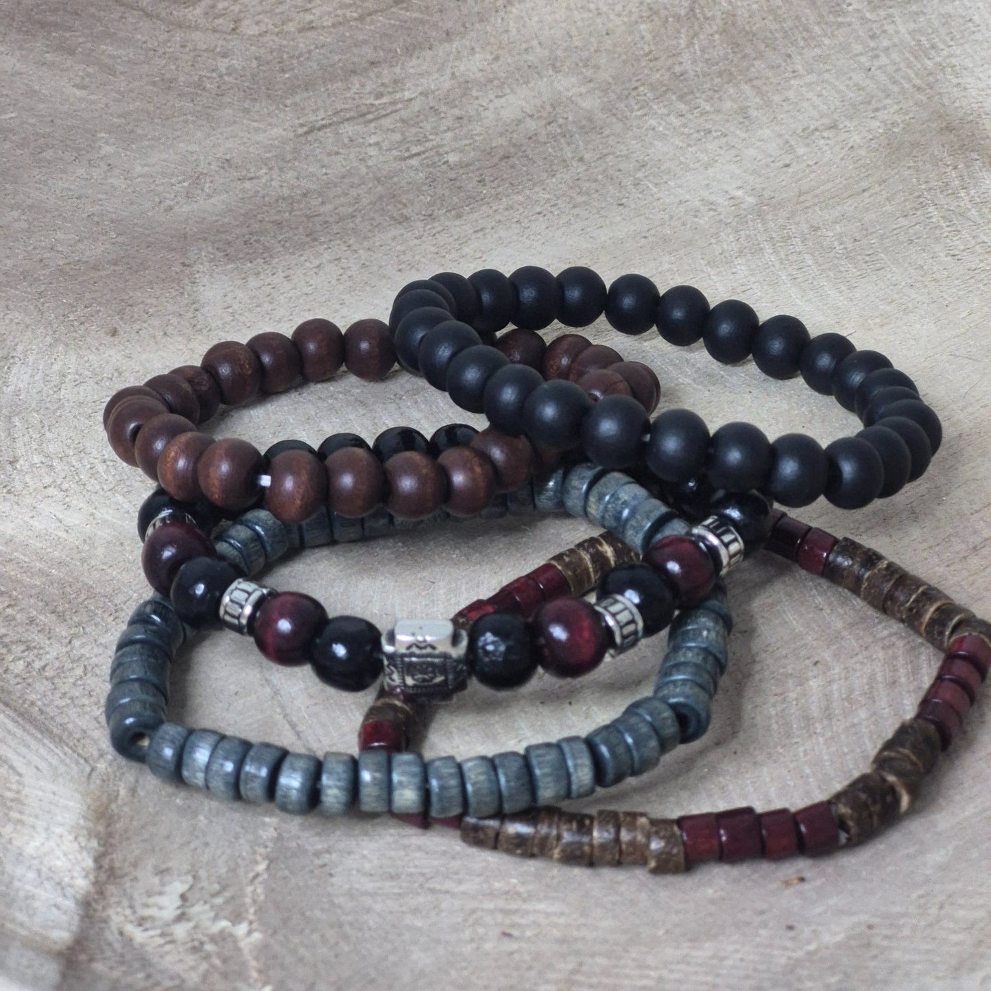 Bohemian Beaded Bracelet Stack Set