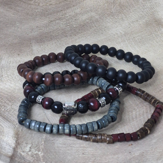 Bohemian Beaded Bracelet Stack Set