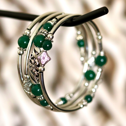 Green Aventurine Layered Bracelet – Luck & Harmony