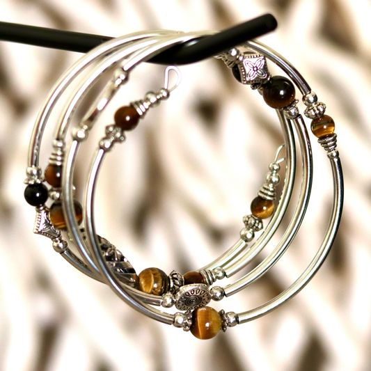 Tiger’s Eye Layered Bracelet – Strength & Protection