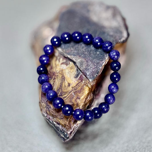 Deep Blue Lapis Lazuli Beaded Bracelet