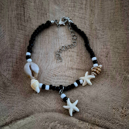 Seaside Dreams Anklet – Shells, Stars & Coastal Magic