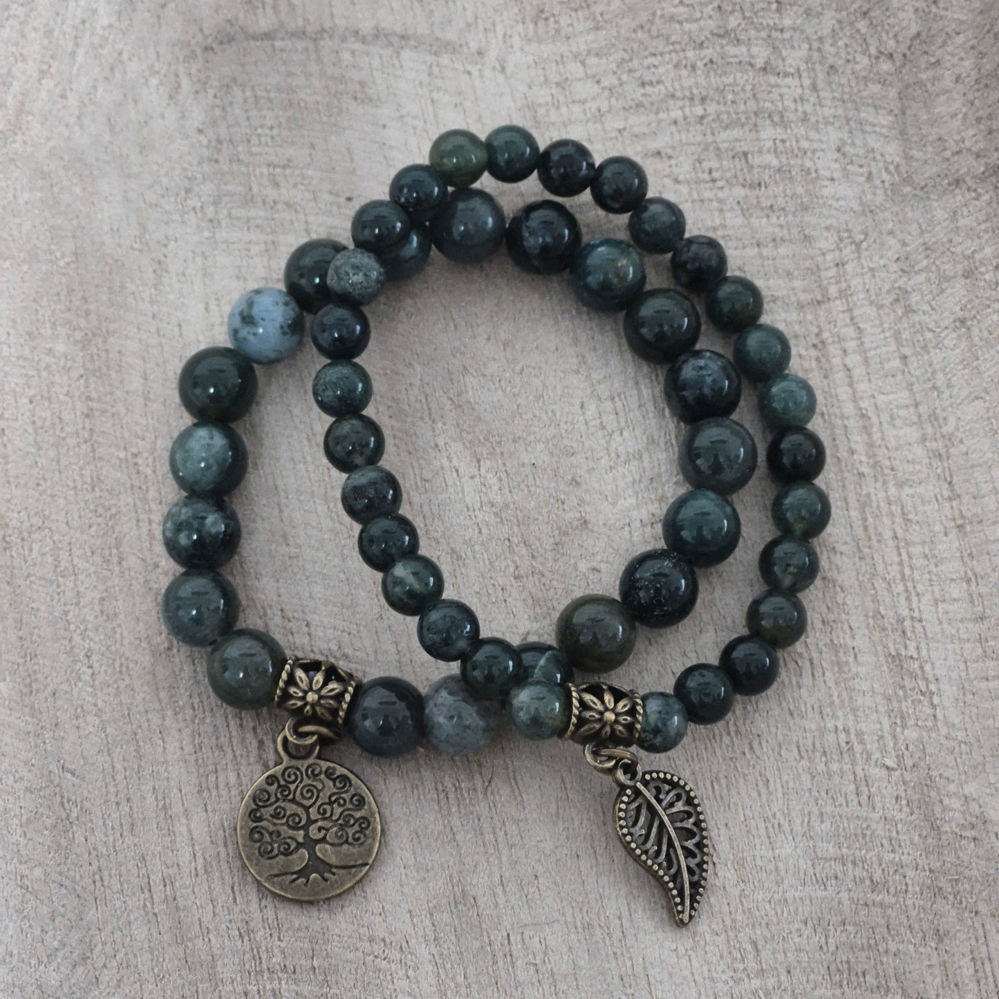 Forest Soul Beaded Bracelet Set – Grounded Energy & Natural Harmony