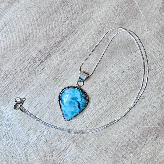 Storm Tide Pendant – Larimar’s Wild Ocean Energy