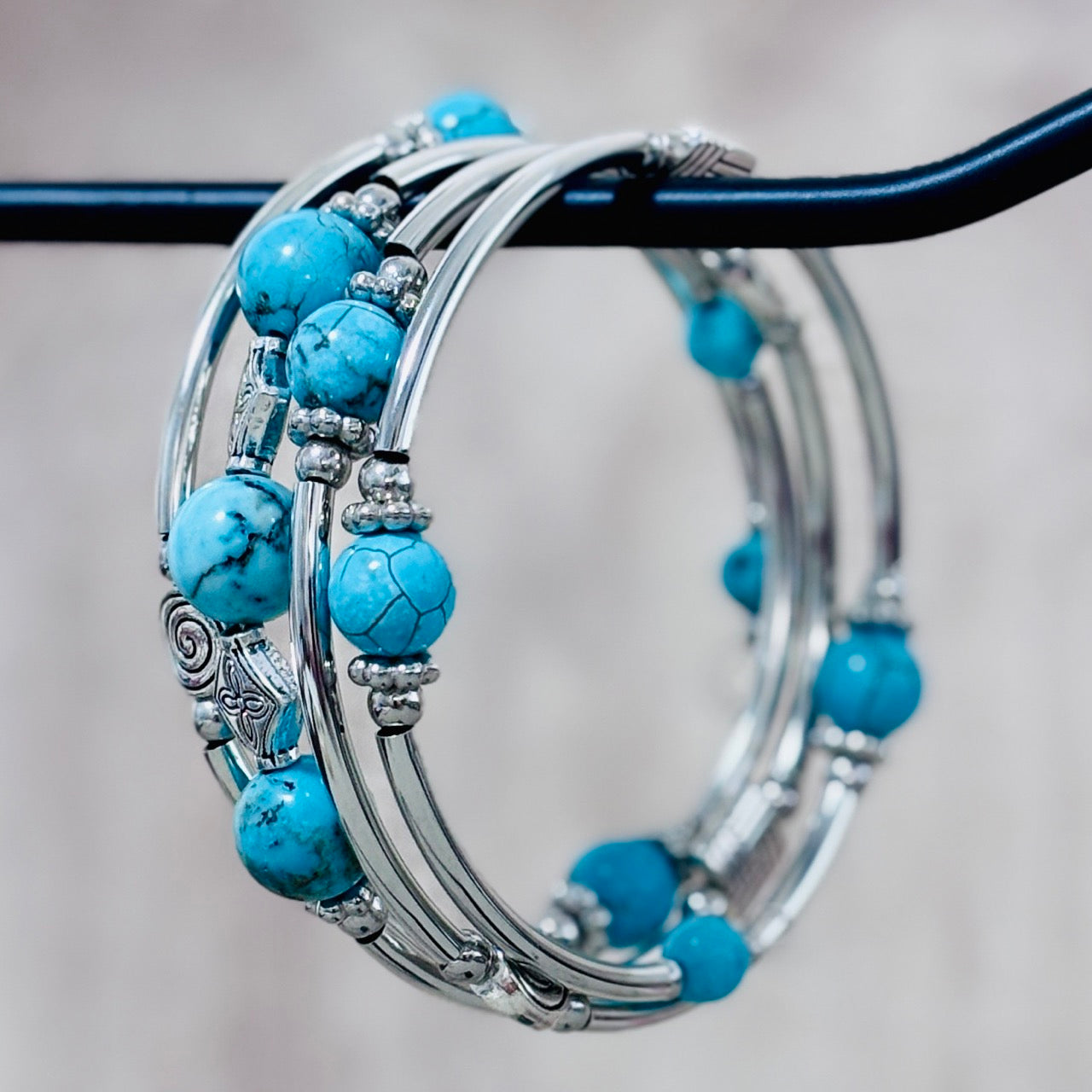 Turquoise Wrap Bracelet – Bright & Bold