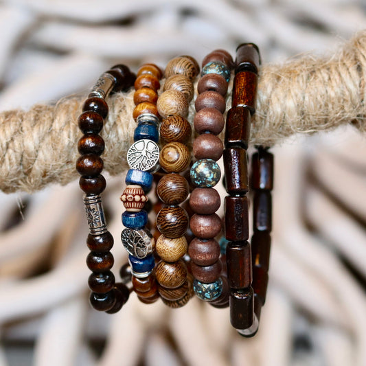Woodland Wanderer Bracelet Set – Rustic & Refined
