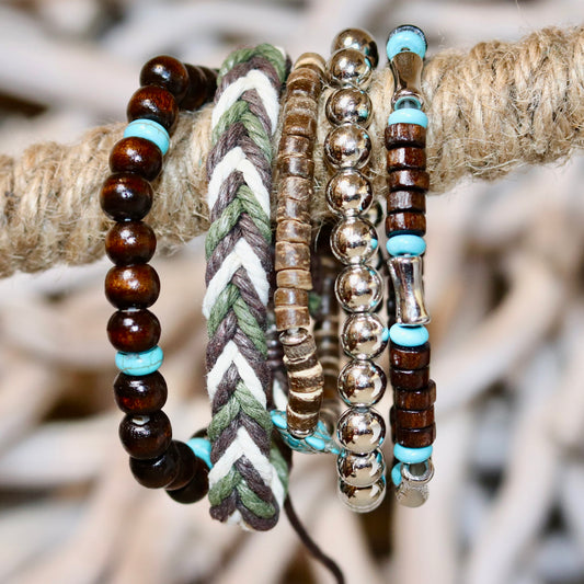 Woodland Stream Bracelet Stack – Earthy & Refreshing
