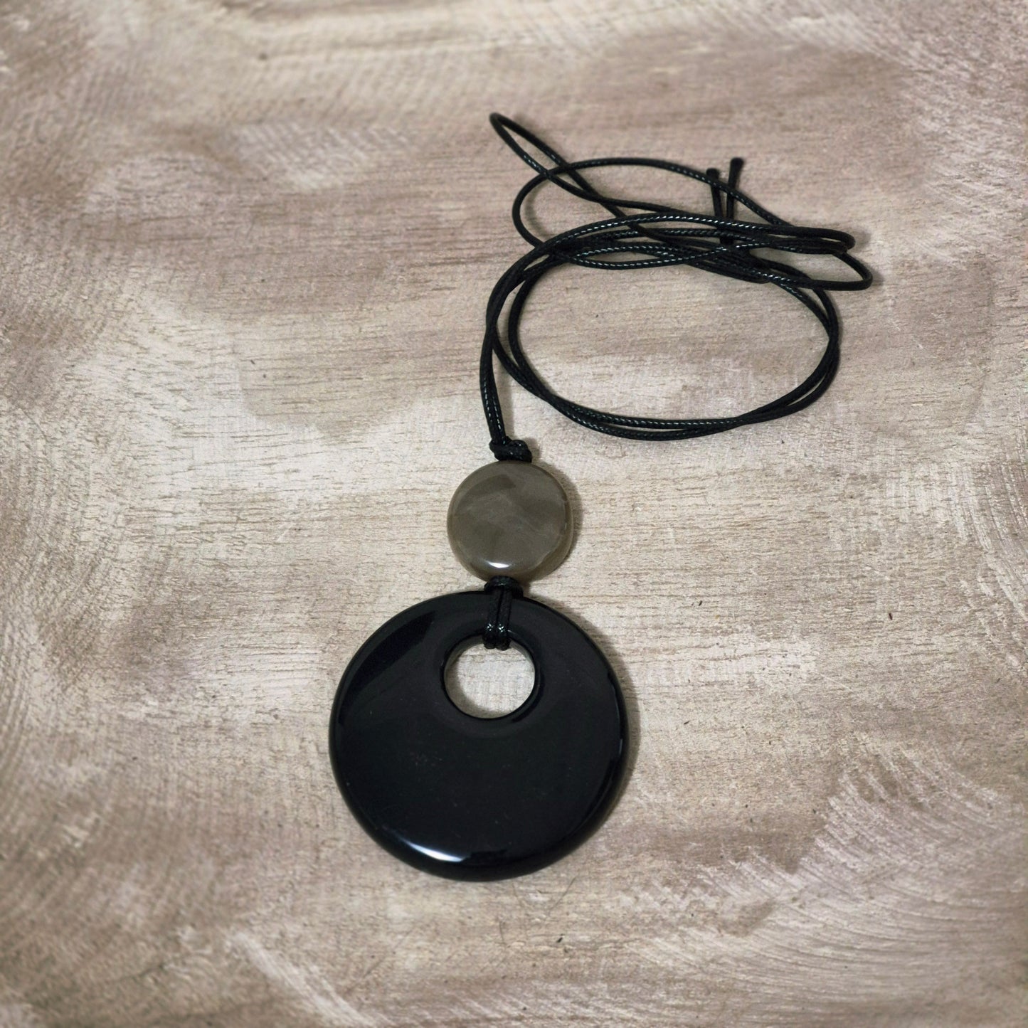 Midnight Eclipse Pendant – Sleek, Minimal & Mysteriously Bold