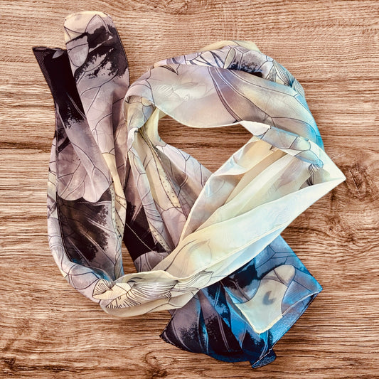 Whispers of Nature Silk Scarf – Soft & Flowing